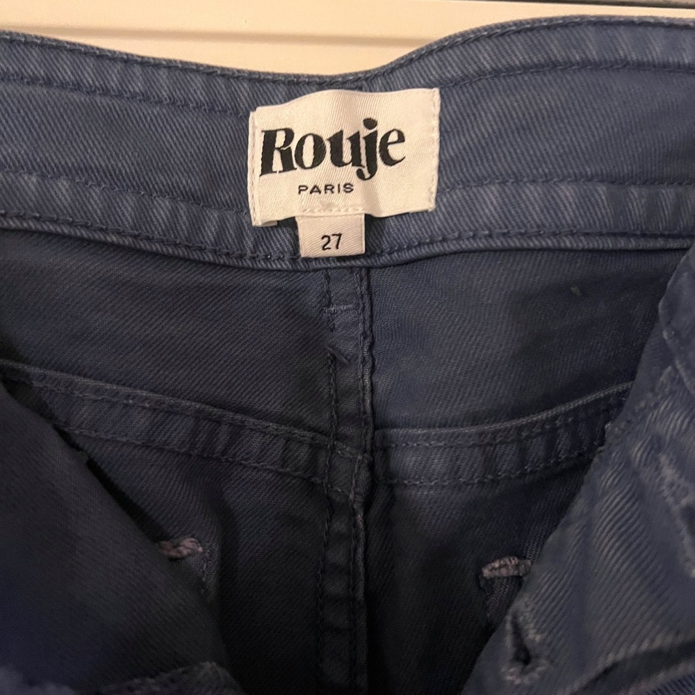 ROUJE Blue Wide Leg Jeans 27